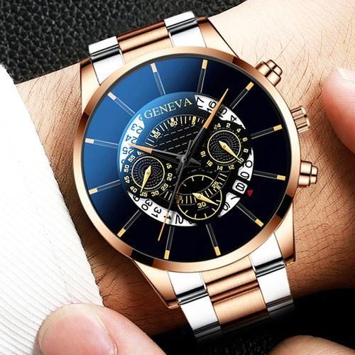 Men Business Watches Clock Male Stainless Steel Quartz Wrist Watch