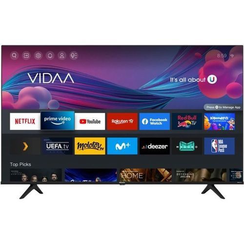Hisense 50 Inch 4K UHD LED Smart Digital Tv 50A6NS - Black