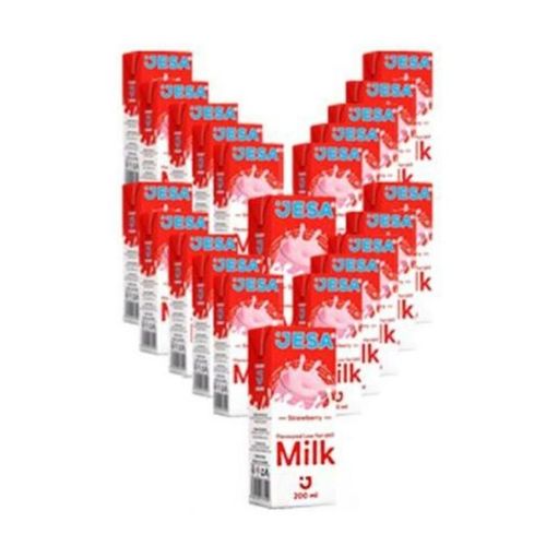 JESA Pack Of 24 Flavoured Milk, Strawberry - 200Ml