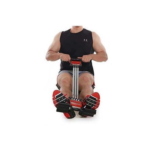 Chest Expander+Tummy Trimmer+Hand Grip 3in1 Equipment-Black