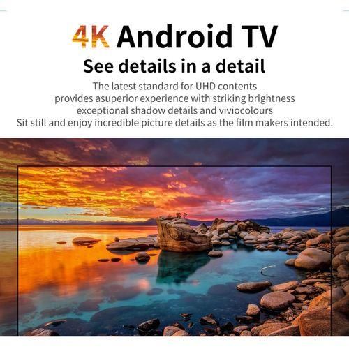 Hikers 55'' Inch Frameless Android Smart 4K LED TV - Black