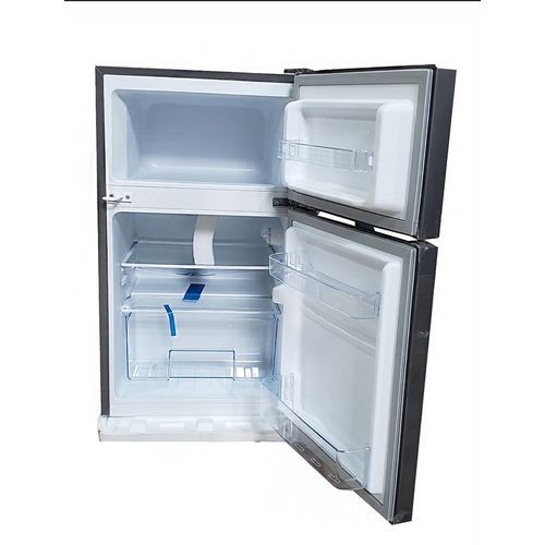 Roch 115 Liters Double Door Top Freezer Defrost Fridge –Inox(2YRS WRTY)