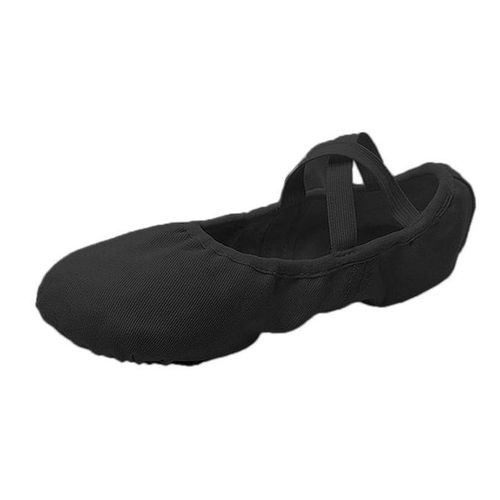 Fashion Canvas Ballet Slipper Split-Sole Shoes Gymnastics Black_32