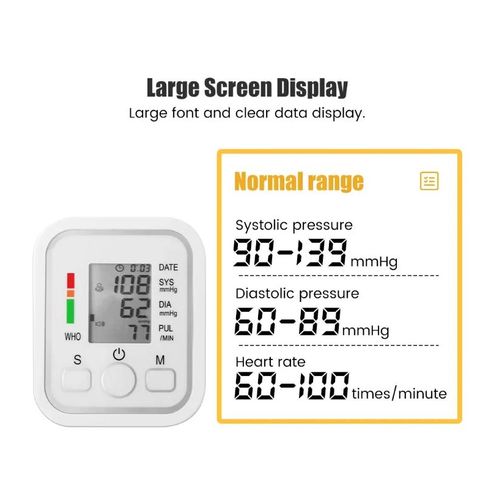 Blood Pressure Monitor Armband Cuff 22-32cm Arm Circumference Voice Announcements