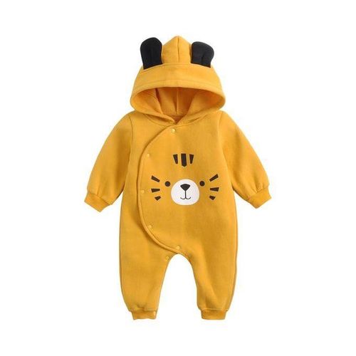 Fashion Cotton Newborn Baby Boys Girls Winter Bodysuits T-iger Cute