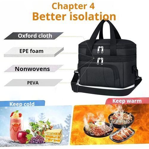 Ggenerici 12 Litre Insulated Lunch Box Black