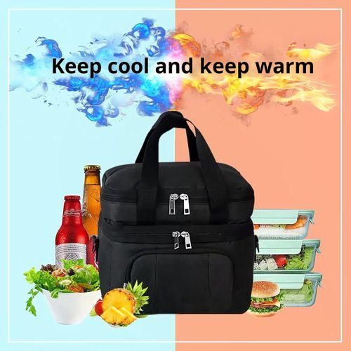 Ggenerici 12 Litre Insulated Lunch Box Black