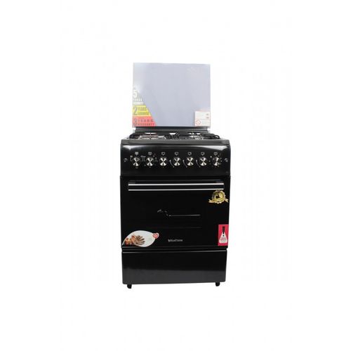Blueflame 3 Gas And 1 Electric 60X60 Hot Plate S6031ERF-P With Electric Oven – Black
