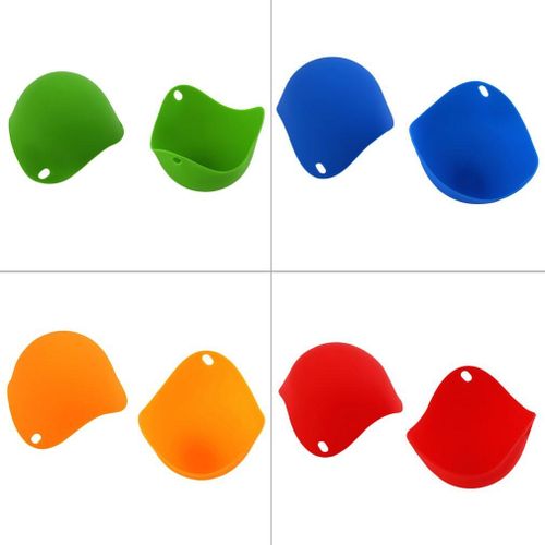 DEICY.YL 2Pcs Silicone Nontoxic Egg Poacher Tray Fried