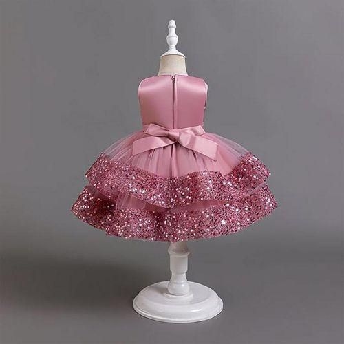 Baby Girl Pageant Dress Sequins Princess Dress Toddler Flower Wedding Birthday Party Gown Dresses 12 Months4 Years