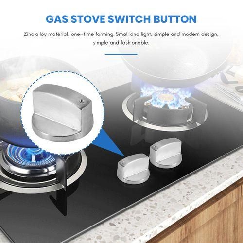 915 Generation Brushed Metal Stove Knobs Cooker Control Switch Range Oven Knobs Cooktop Burner Knob Hob Switch Kitchen Repment Accessories 8pcs 6mm Shaft Core