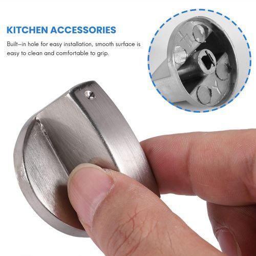 915 Generation Brushed Metal Stove Knobs Cooker Control Switch Range Oven Knobs Cooktop Burner Knob Hob Switch Kitchen Repment Accessories 8pcs 6mm Shaft Core
