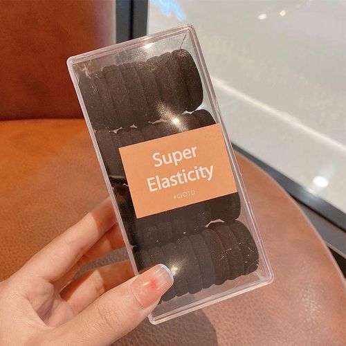 Children's Hair Band Large Size Does Not Hurt Hair Height Ponytail Hair String Hairtie Girls' Durable High Elastic Rubber Band Student Leather Case