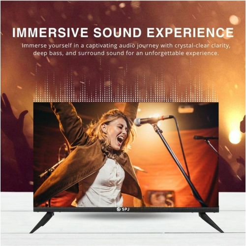 SPJ 24 Inch DVB/T2 Full Screen Digital Tv ( Solar Compatible )- Black
