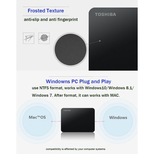 Toshiba 500GB Laptops External Hard Disk Portable