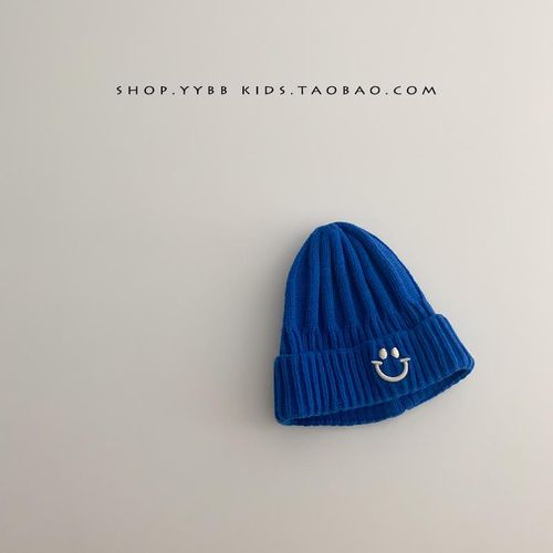 South Korea Ins Baby Wool Cap Autumn and Winter Knitted Warm Baby Hat Western Style All-Matching Men and Women Children's Beanie Cap