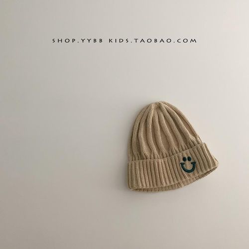 South Korea Ins Baby Wool Cap Autumn and Winter Knitted Warm Baby Hat Western Style All-Matching Men and Women Children's Beanie Cap