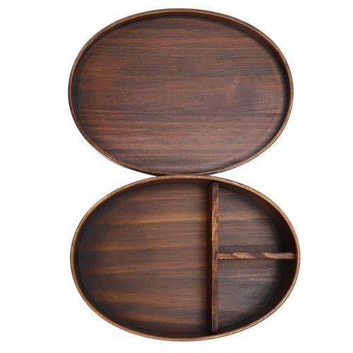 Wooden Lunch Boxs Food Containers Japanese Style Bento Lunchbox for Children School Dinnerware Bowl Boxes Travel Organizer