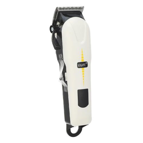 Sokany Rechargeable Cordless Shaving Machine With Battery Indicator - White