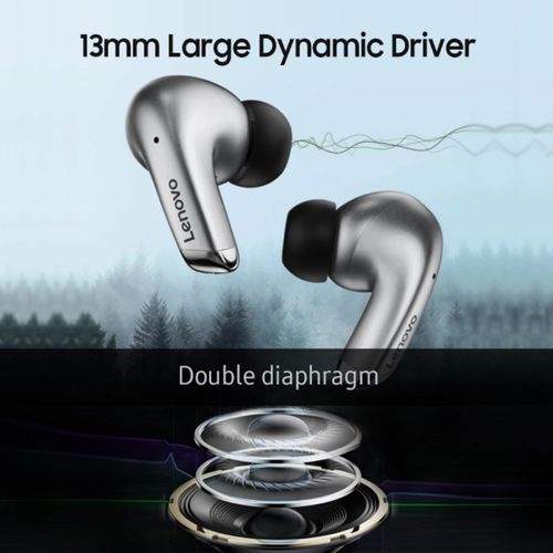 Lenovo LP5 Earbuds Wireless Headsets Bluetooth Earphones Noise Reduction Dynamic Driver Headset - Grey