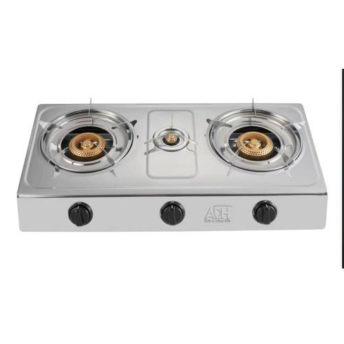 ADH Double Burner Gas Stove &ndash; Silver