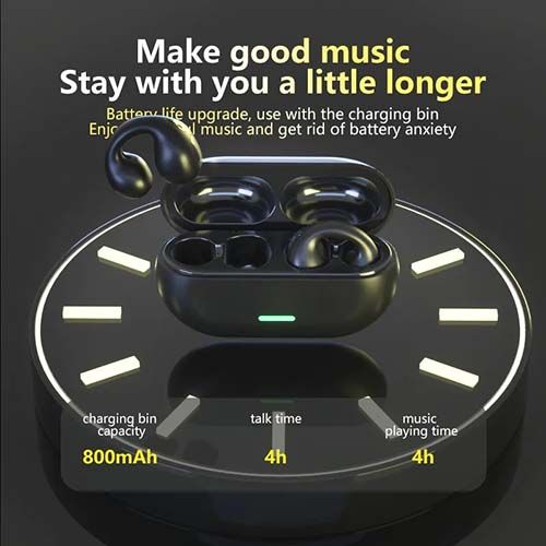 Bone Conduction Bluetooth Headphones Sports Ear Clips
