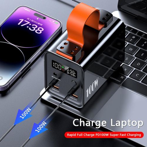 SIMI Powerbank 60000mAh Type C Fast Charging 100W 66W 22.5W-Silver