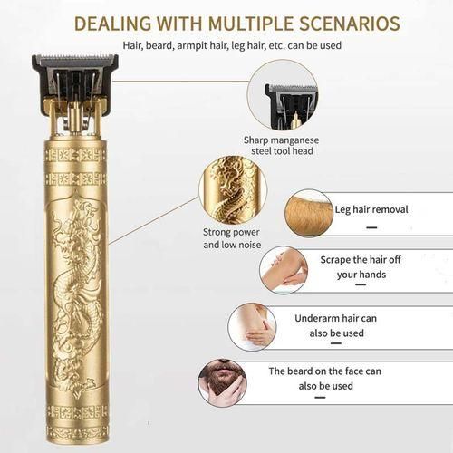 RichRipple T9 USB Charging Beard Trimmer Electric Clipper Hair Kit With Limit Comb