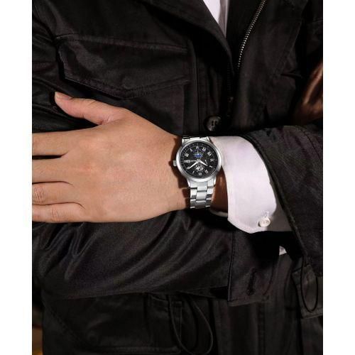 Men Watch Fashion Business Exquisite Watches Male Clock Sports Wristwatch-Silver