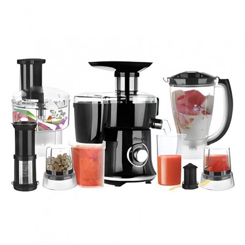 Hoffmans 10 In1 Juicer Blender Extractor Mincer Food Processor -Clear/Black