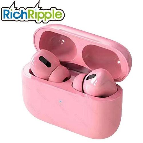 RichRipple Pro3 Bluetooth Headsets Wireless Pods Pro Earpods Earphones--Pink