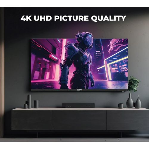 SPJ 55 Inch Smart Frameless UHD 4K Ai ThinQ Webos Series TV - Black.