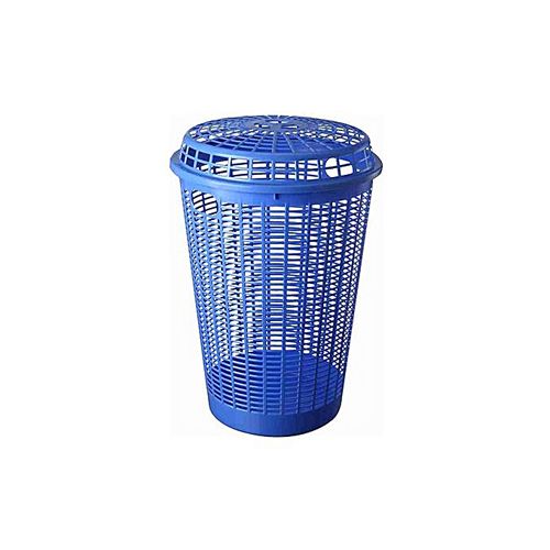 Mukwano Plastic Laundry Basket With a Lid - Color may Vary
