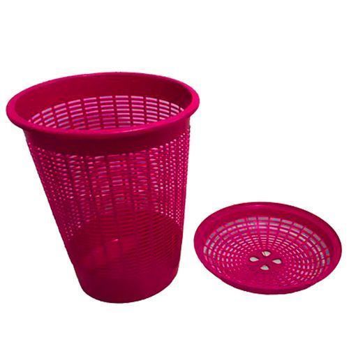 Mukwano Plastic Laundry Basket With a Lid - Color may Vary