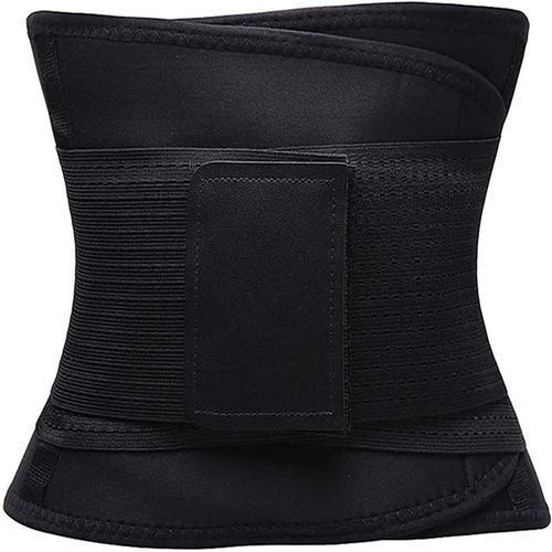 Waist Trainer Belt Waist Cincher Trimmer - Sport Girdle Belt - Black