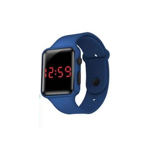 Hard Body Laptop Bag And Free Watch- Navy Blue, Black