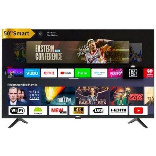 Hikers 50'' Inch Frameless Android Smart 4K LED TV - Black