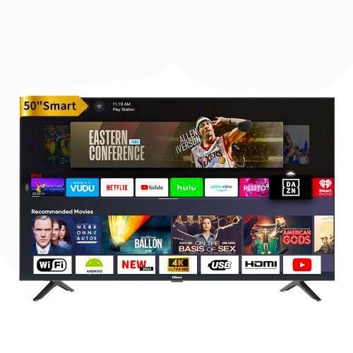 Hikers 50'' Inch Frameless Android Smart 4K LED TV - Black