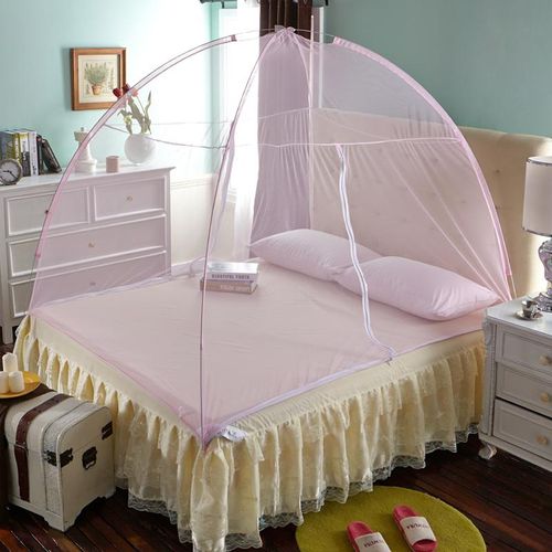 David Foldable Tent-Style Mosquito Net  With Zipperbed Net T1  PINK