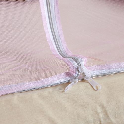 David Foldable Tent-Style Mosquito Net  With Zipperbed Net T1  PINK