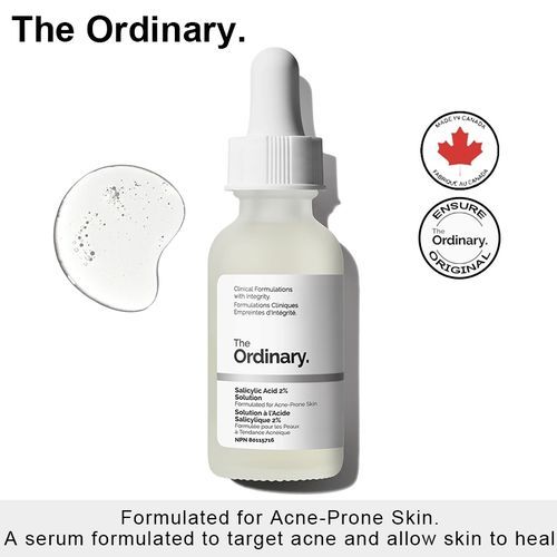 The Ordinary Salicylic Acid 2% Solution Facial Essence Treatment Acne Prone Skin Serum For Face Remover Acne Pimple Mark