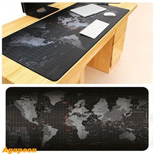 Agapeon World Map Pattern Mouse Pad 80*30cm Soft Rubber