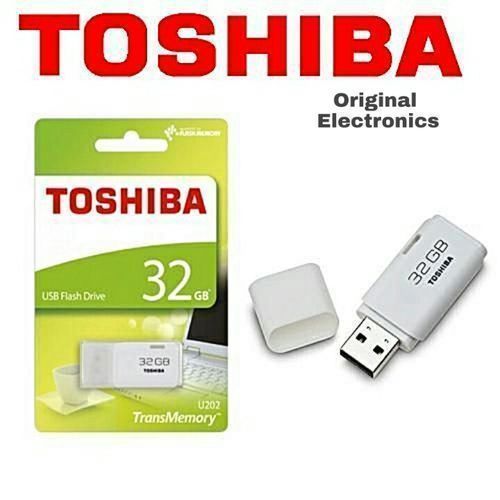 Toshiba USB 32GB Flash Disk Drive, TransMemory High Speed Pen Drive - White