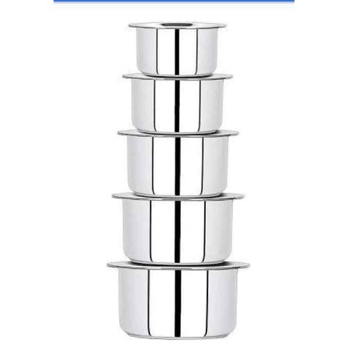 Sawa 4 Piece Stainless Steel, Non Stick Cooking Pans with Steel Lid