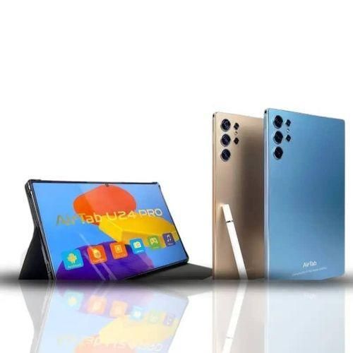 Atouch Airtab U24 PRO ANDROID 13 OS 10.1 FHD Incell 16GB RAM + 1TB ROM 13MP + 30MP Camera 3000X1440 Resolution 10000mAh Big Battery 5g Tablet- Black [Color May Vary]