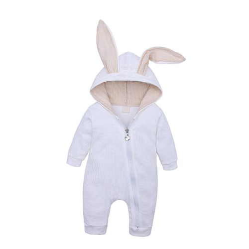 Unisex-Baby Newborn Long Sleeve Big White (6-)