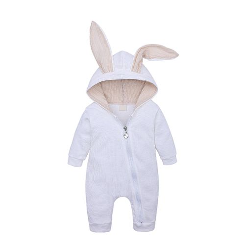 Unisex-Baby Newborn Long Sleeve Big White (6-)