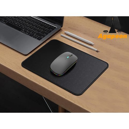 Agapeon Bluetooth + 2.4G Rechargeable Mouse Dual-mode Wireless LED - Grey