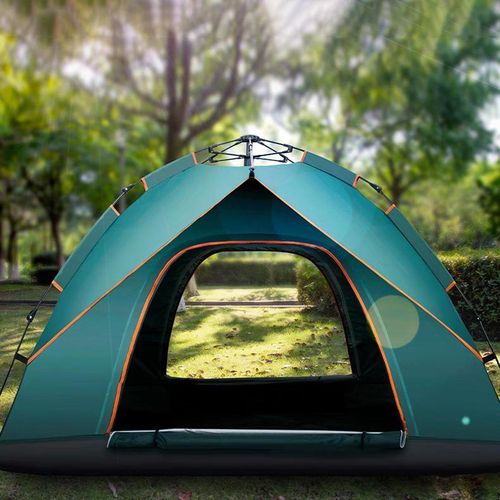 David Portable Family 1-4 Person Camping Tent Green