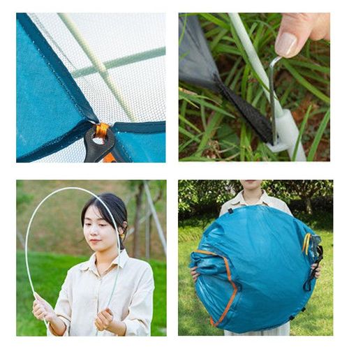 David Portable Family 1-4 Person Camping Tent Green